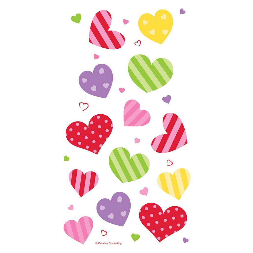 Colorful Hearts Favor Bag 20ct