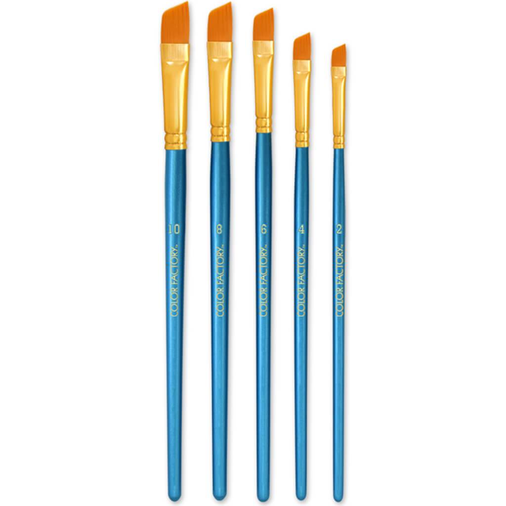 Canva Deluxe Taklon Brush Sets X5 Wood Handle
