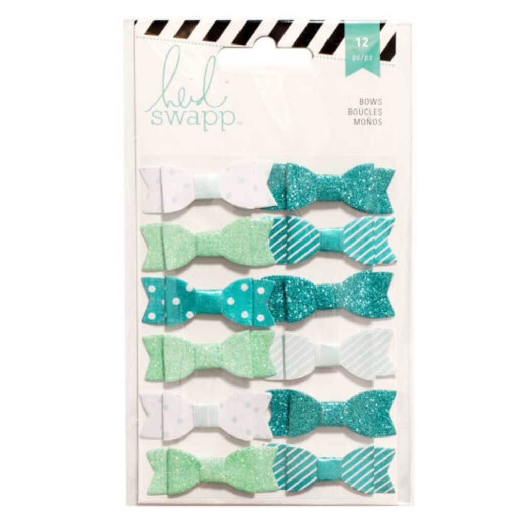 Embellishment Fabric Bows Teal