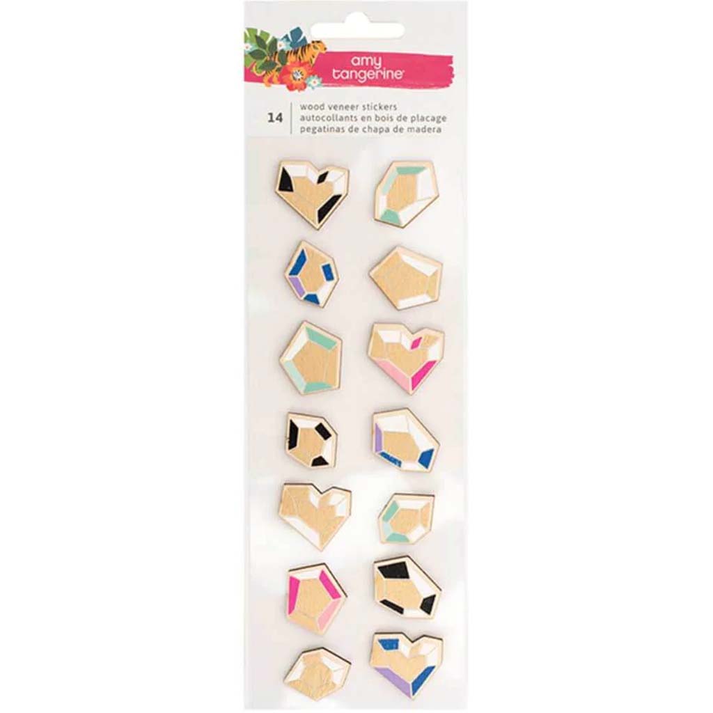 Diamond 3D Stickers With Foil Accents