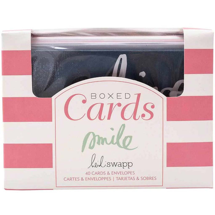 Heidi Swapp 40pcs Boxes Cards & Envelopes Smile