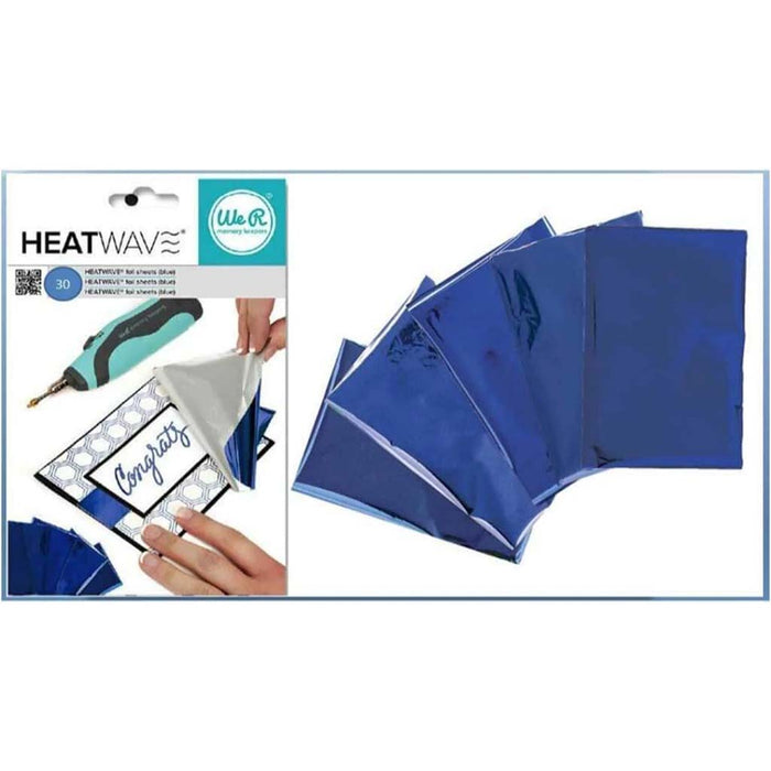 We R Memory Keepers 30 sheets Blue Heatwave Reactive Foil 6in x 4in
