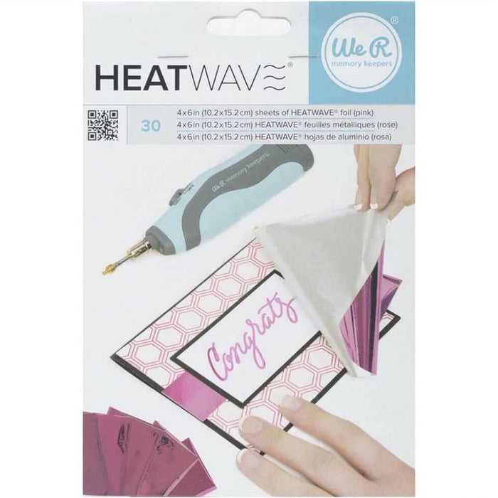 We R Memory Keepers Heatwave 30pcs Pink Foil- 4in x 6in
