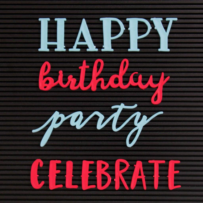 DCWV 4pcs Party Decorative Letterboard Words Set