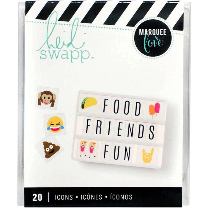 Heidi Swapp 20pcs Lightbox Icon Emoji