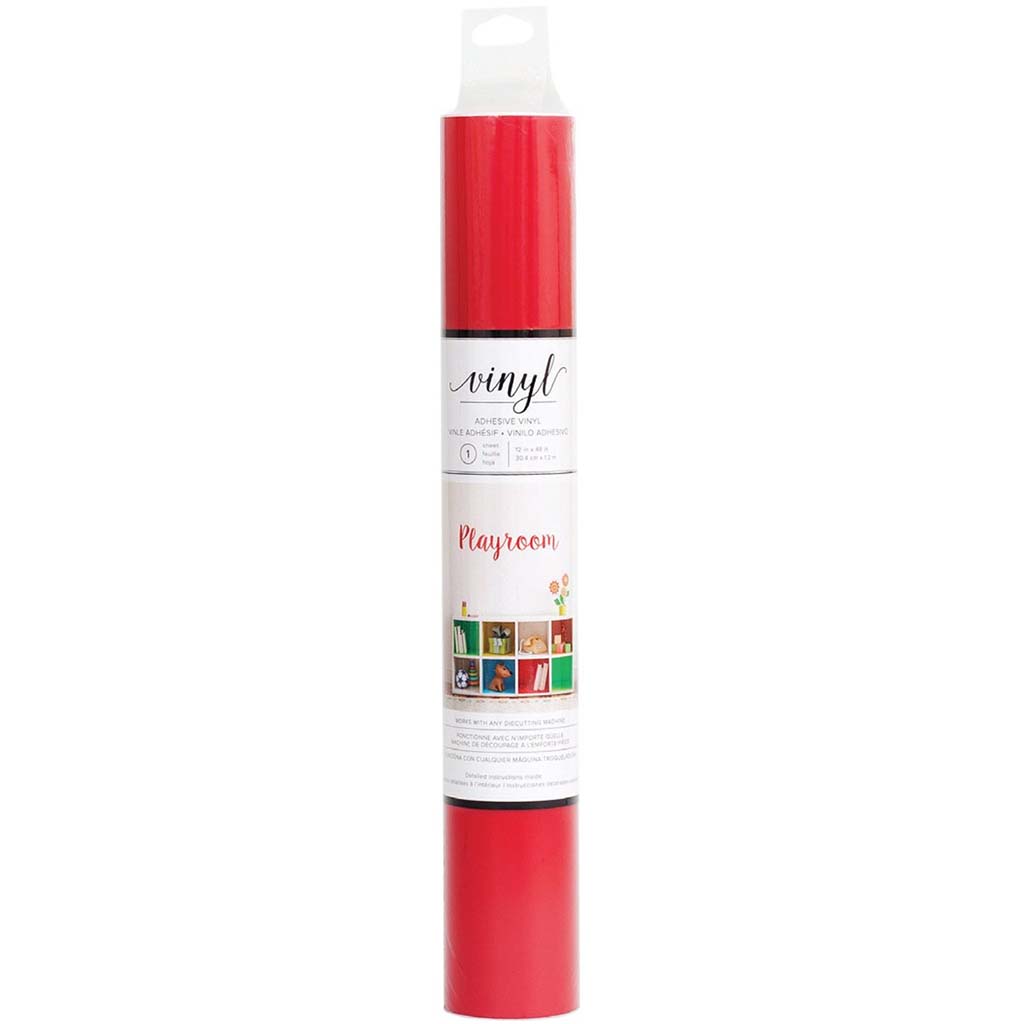 Vinyl Diecut Adhesive Red