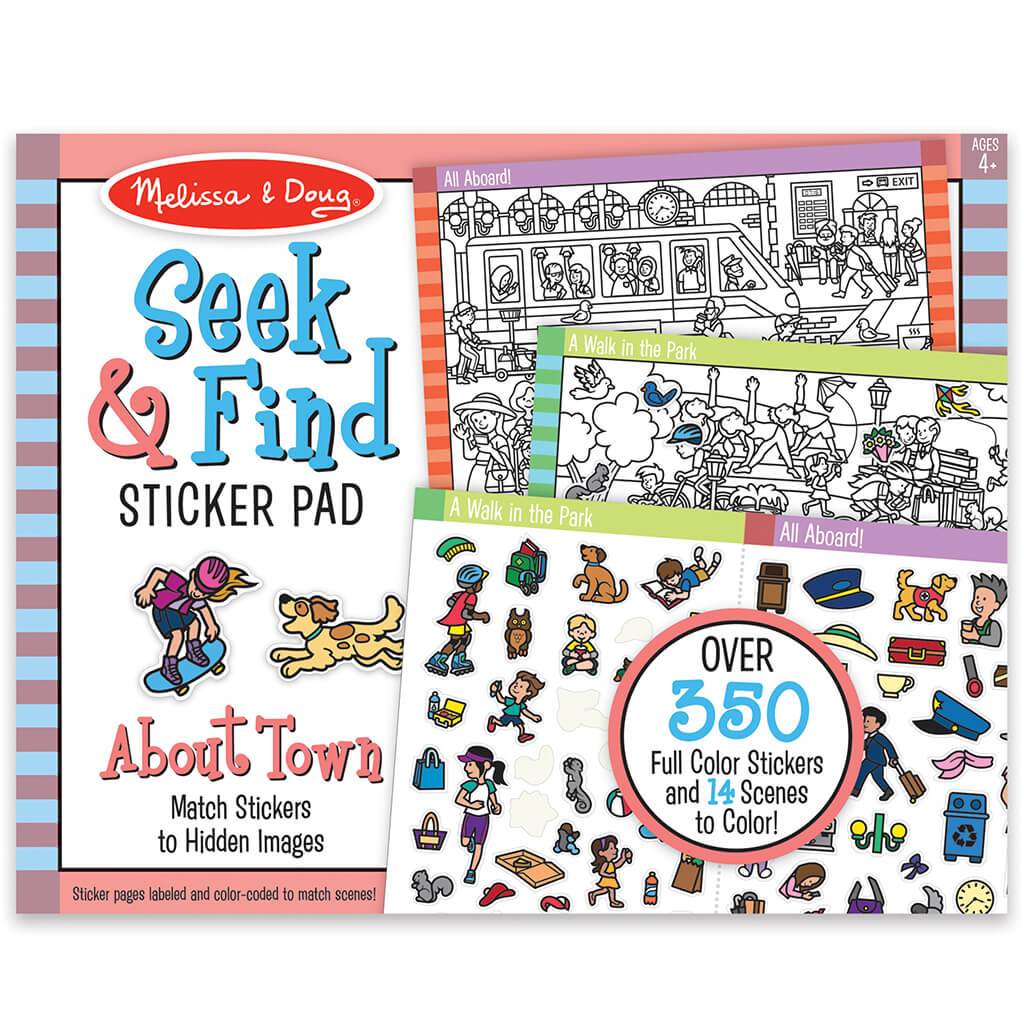 Seek &amp; Find Sticker Pad Around Town