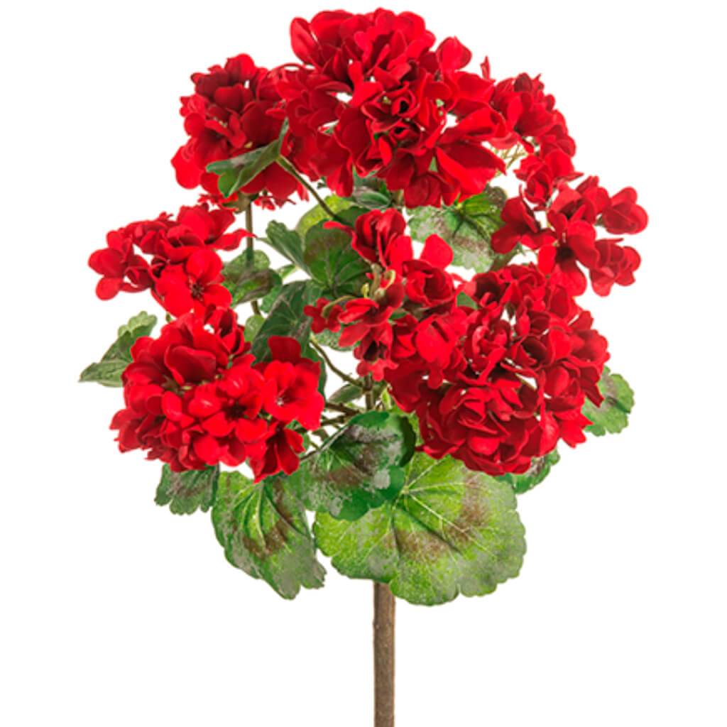 UV Protected Geranium Bush Red 18in