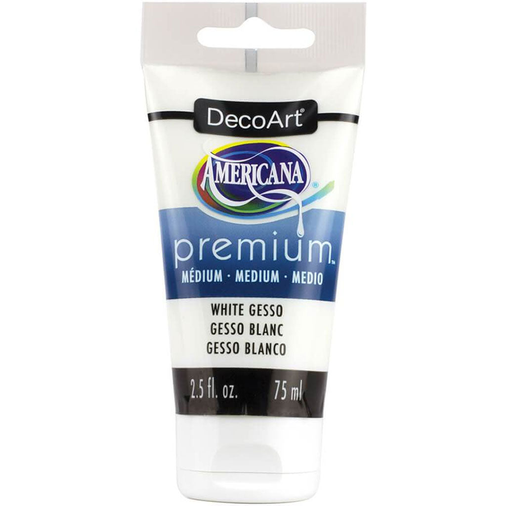 Americana Premium Medium White Gesso 2.54oz