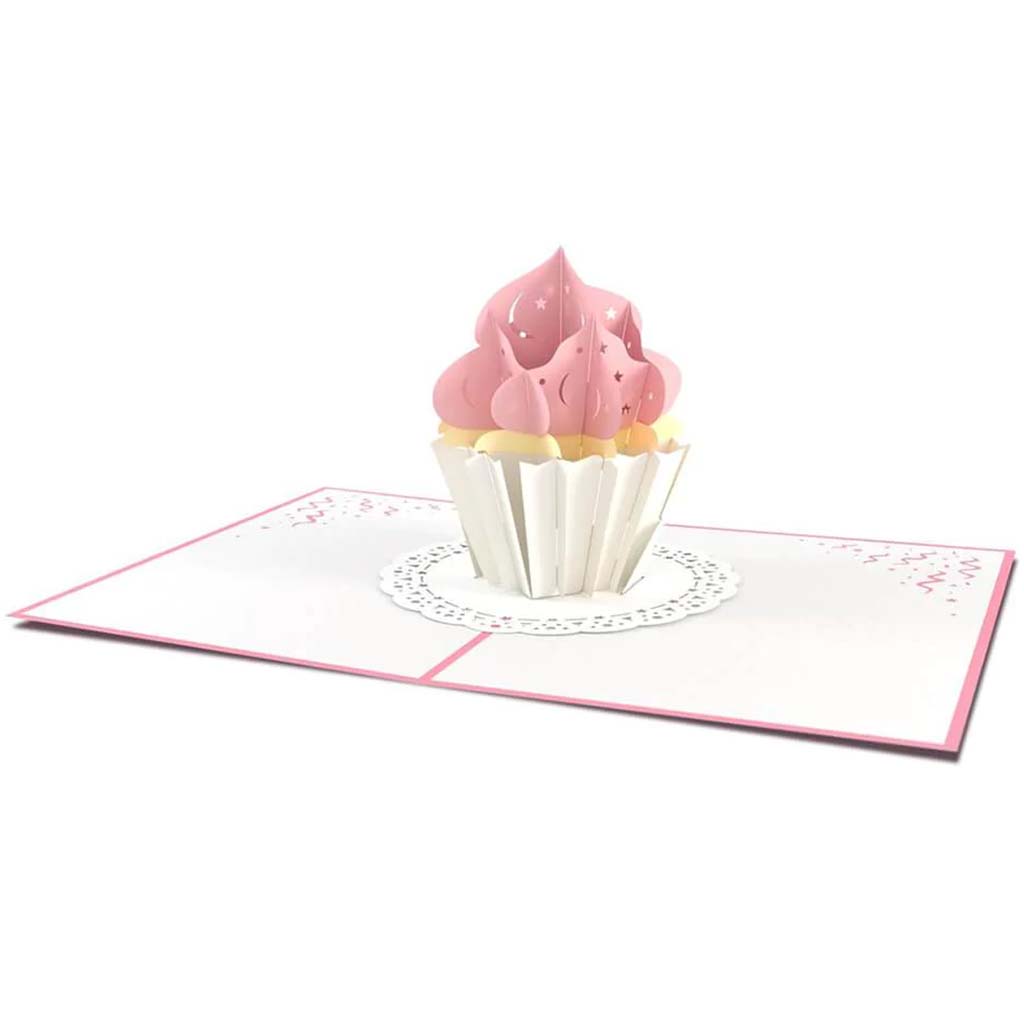 Cupcake Birthday Pop Up 3D Card