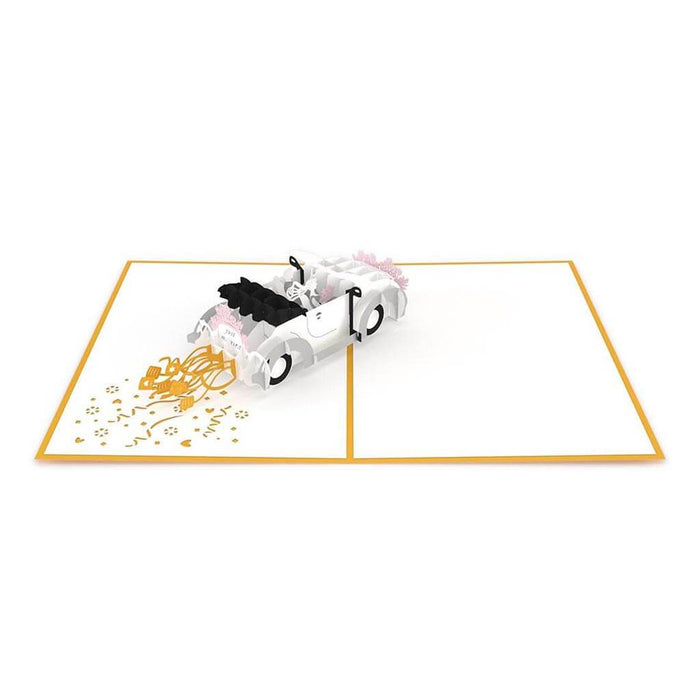 Wedding Car Male Female Pop Up 3D Card