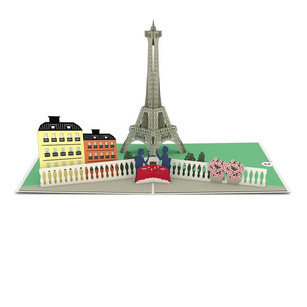 Paris Love Scene Pop Up 3D Card