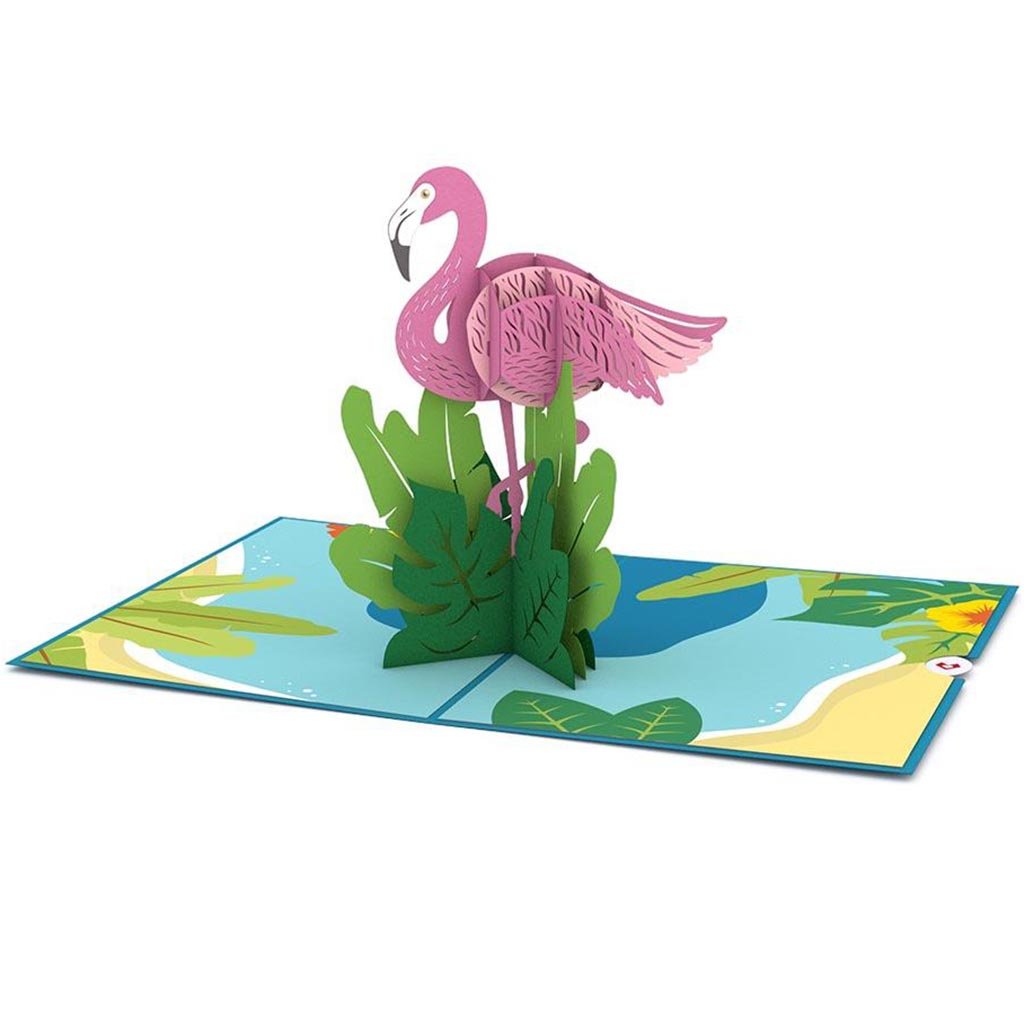 Flamingo Pop Up 3D Card