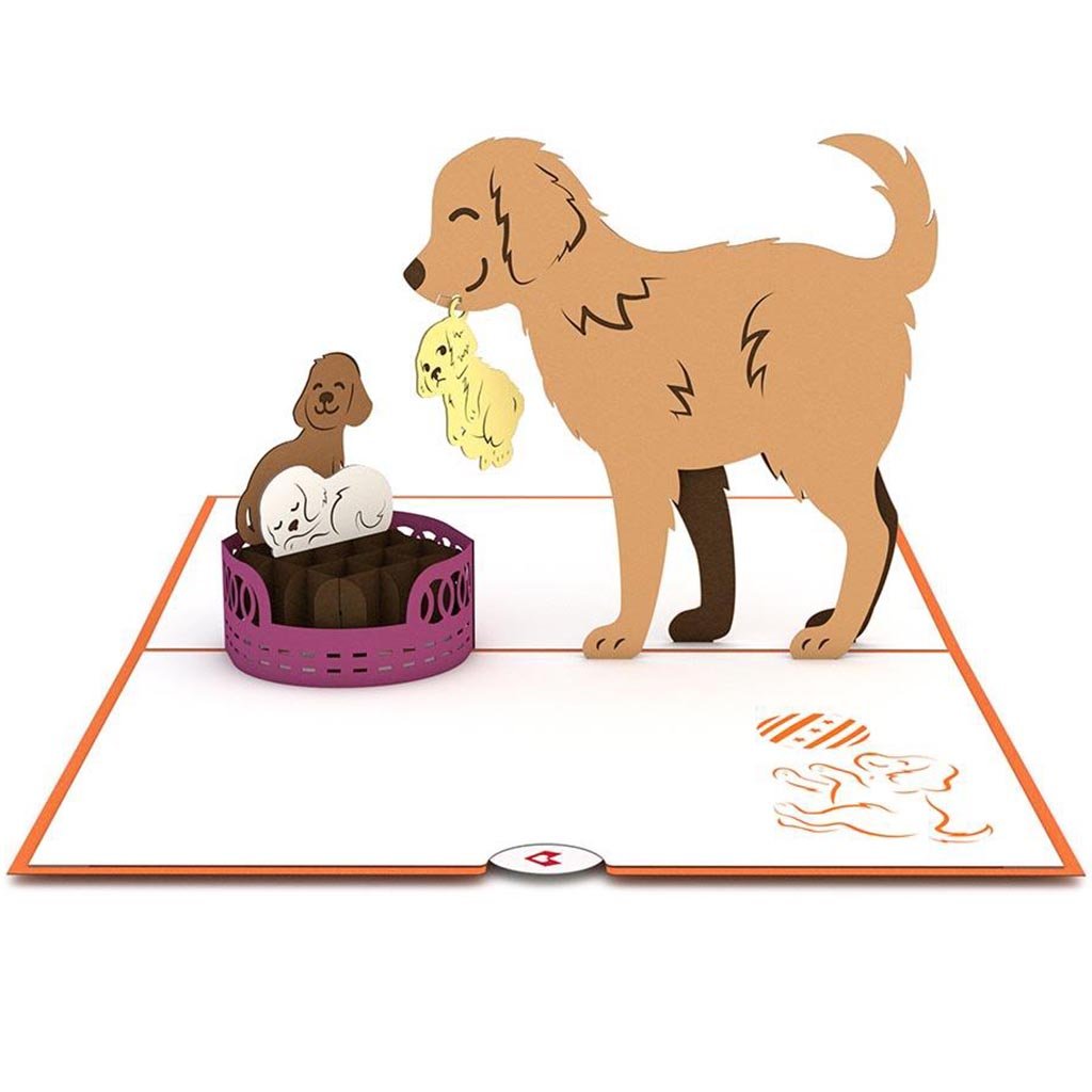 Dog Family Pop Up 3D Card