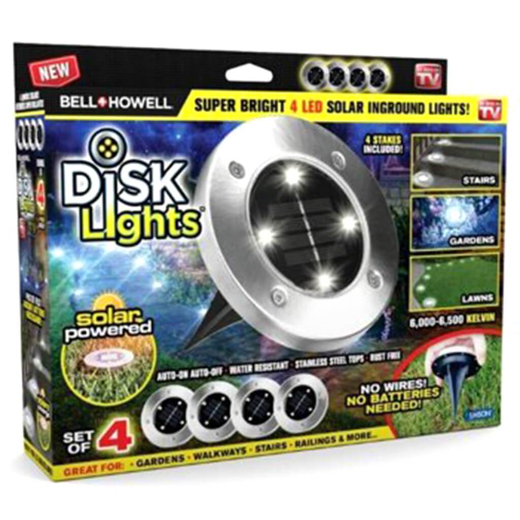 Portable Disk Lights Set of 4