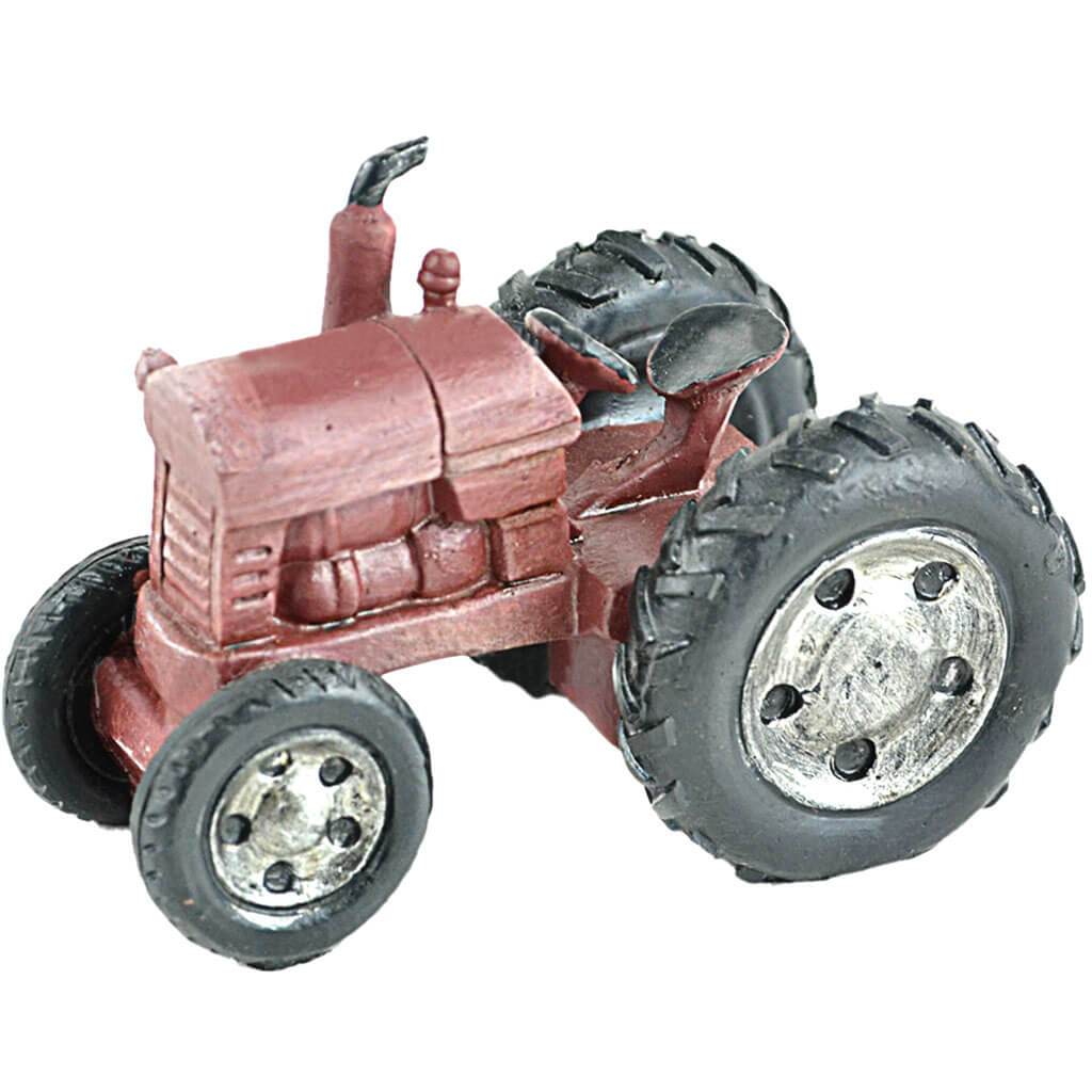 Miniature Garden Red Tractor 4in