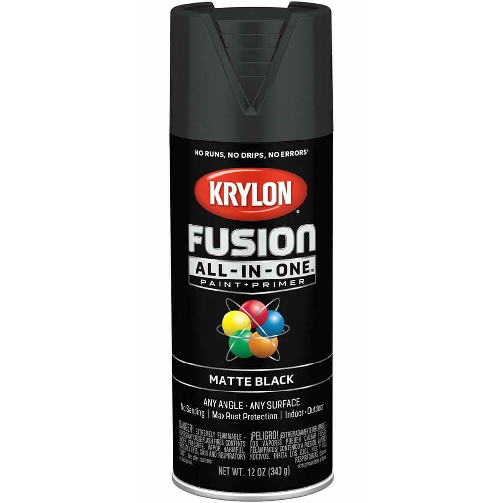 Paint Spray Matte Black 12oz