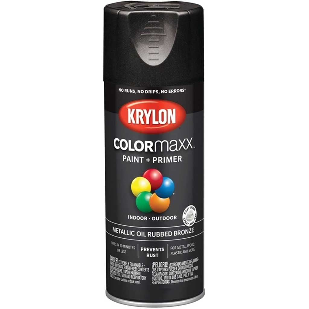 Spray Paint Krylon Colormaxx Metallic Oil Rubbed Bronze 12oz