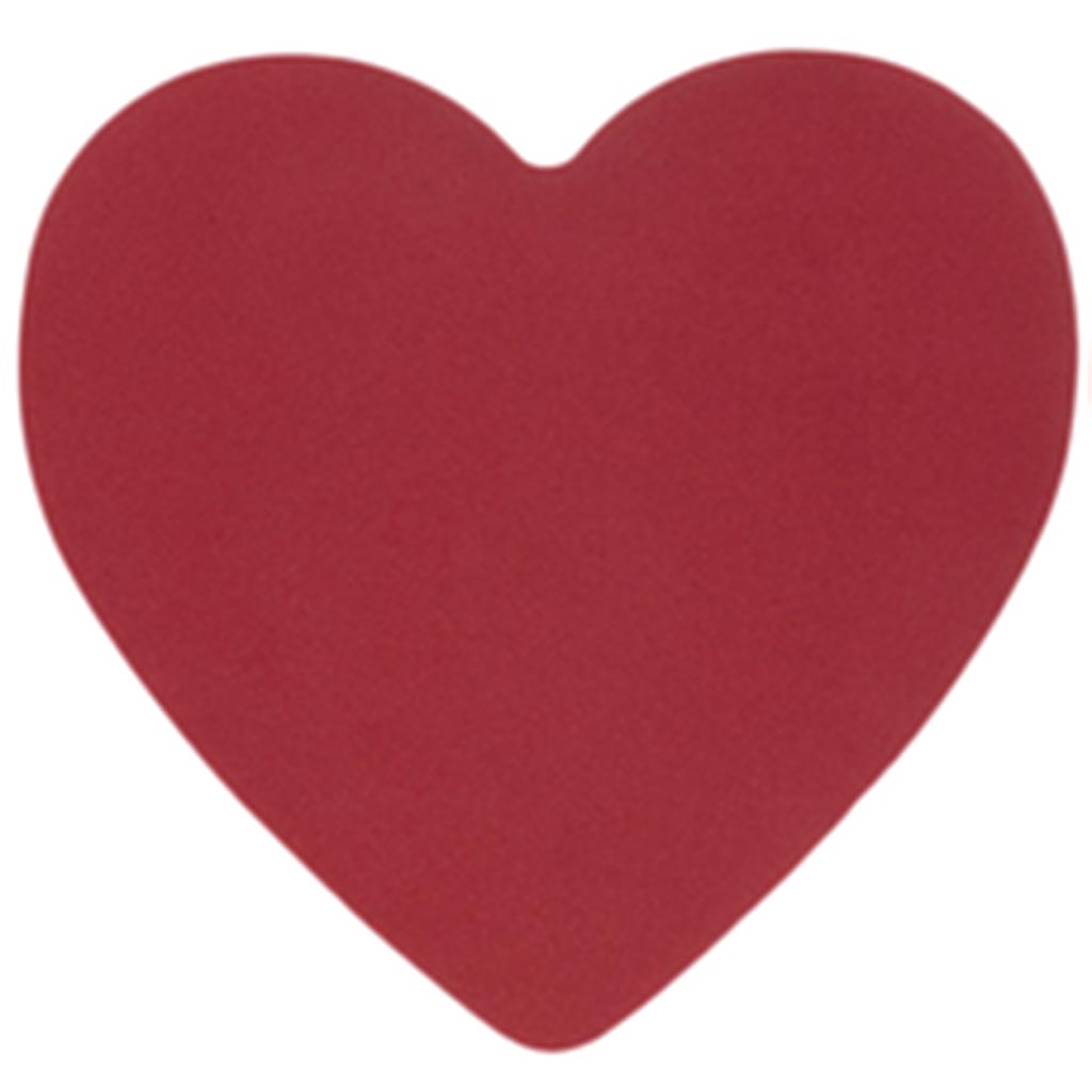 Styrofoam Painted Heart 3x1/2in Red