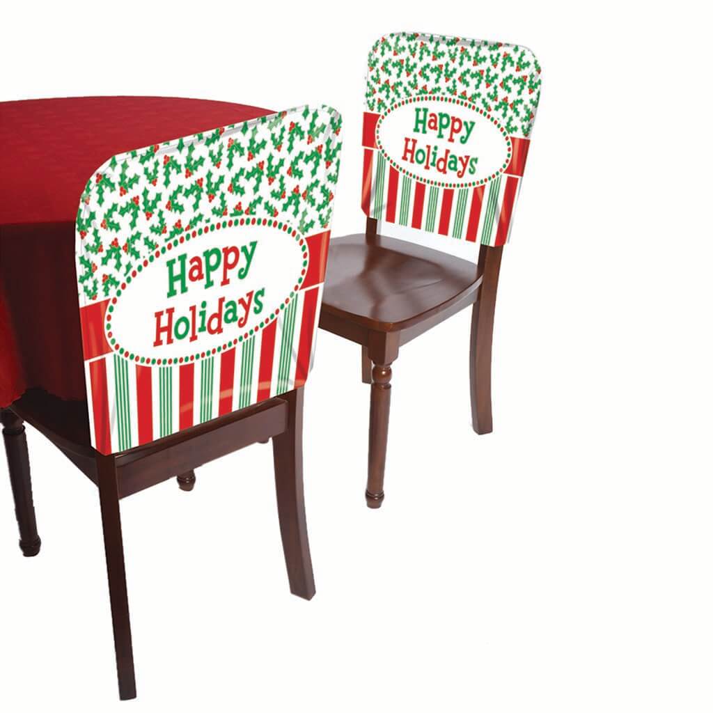 Chair Covers Happy Holidays