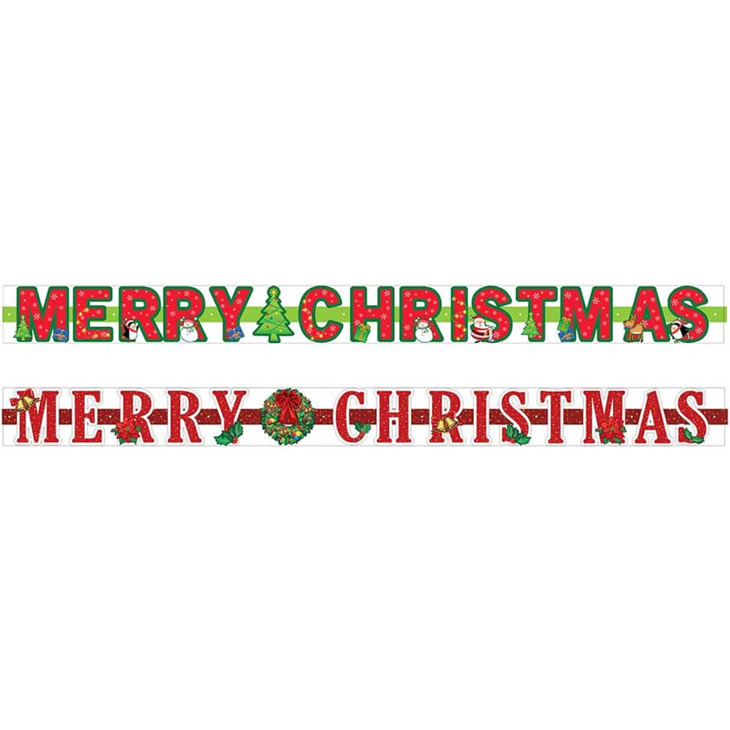 Banner 60in Christmas Jointed Letter