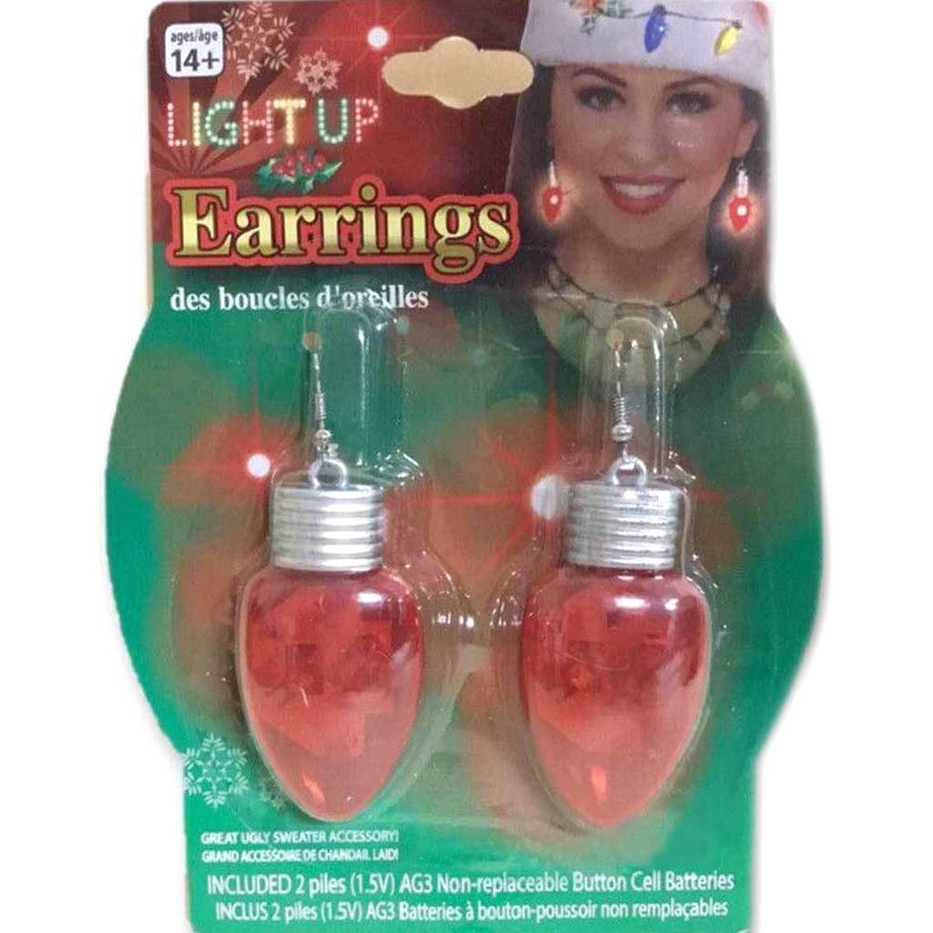 Christmas Light Bulb Earrings