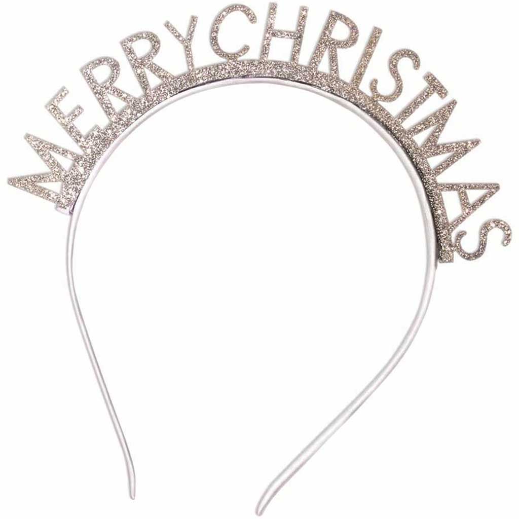 Merry Christmas Glitter Headband