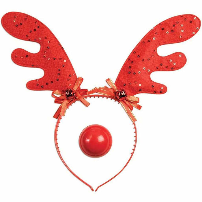 Reindeer Anters & Lite Up Nose
