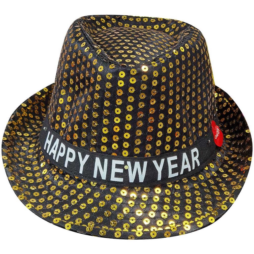 Happy New Year Hat Light Up