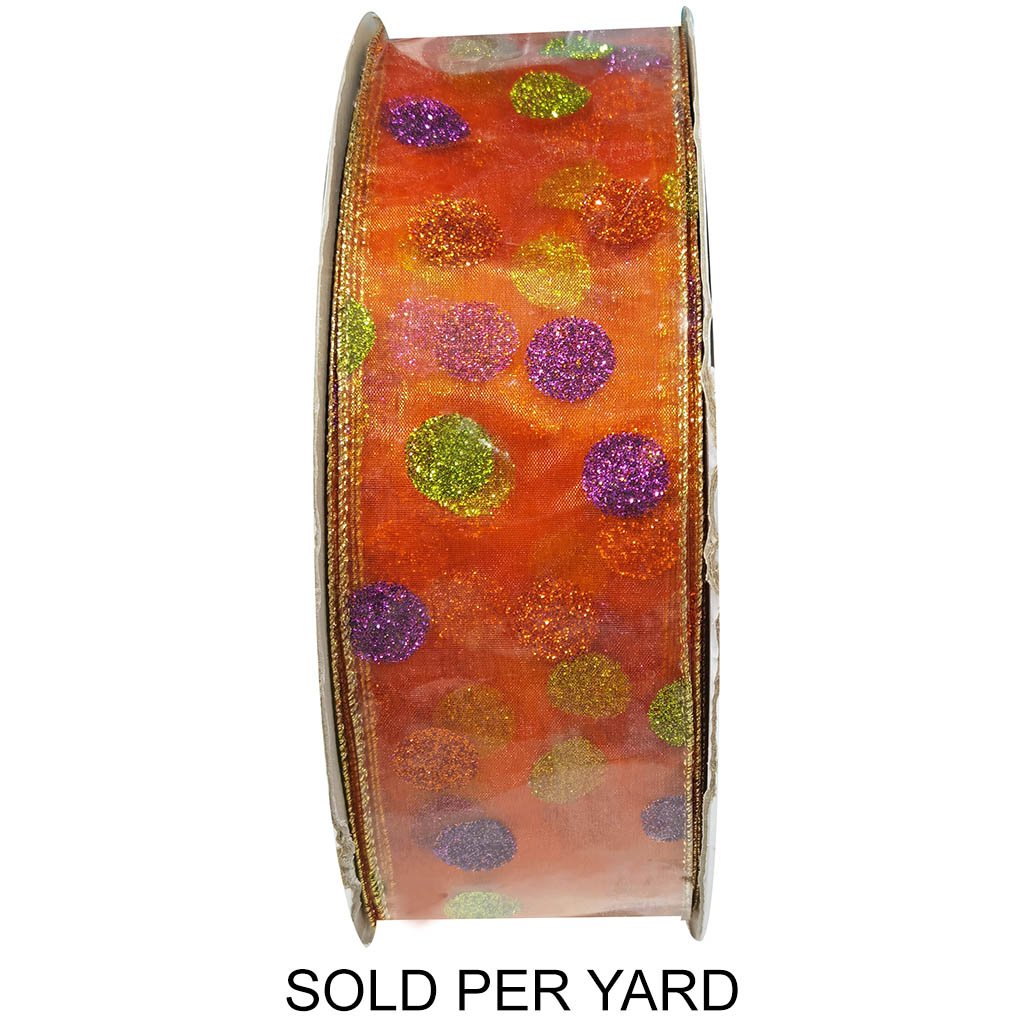 Ribbon Orange Polka Dot Green Pink