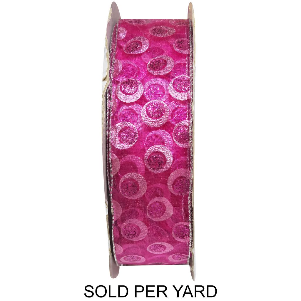 Ribbon Tulle Pink Round Pink