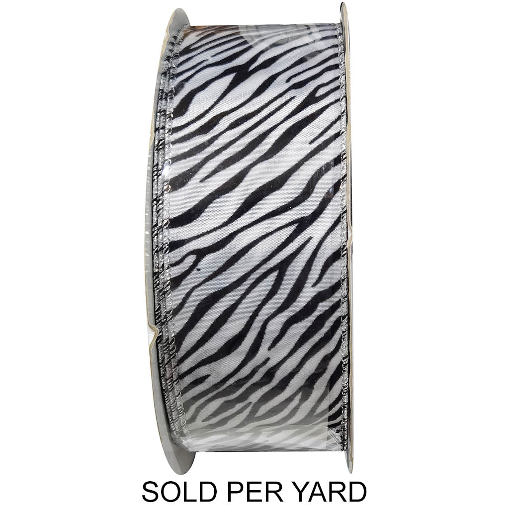 Ribbon White Black Print