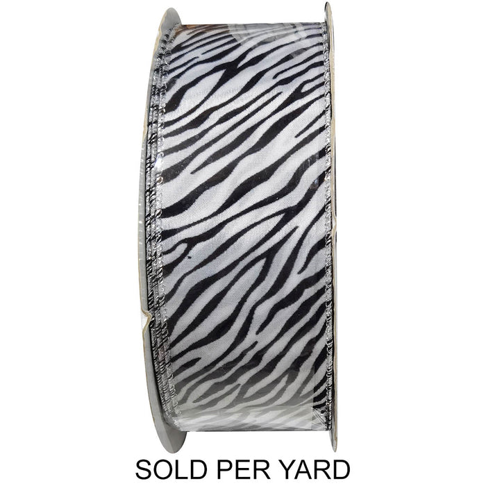 Ribbon White Black Print