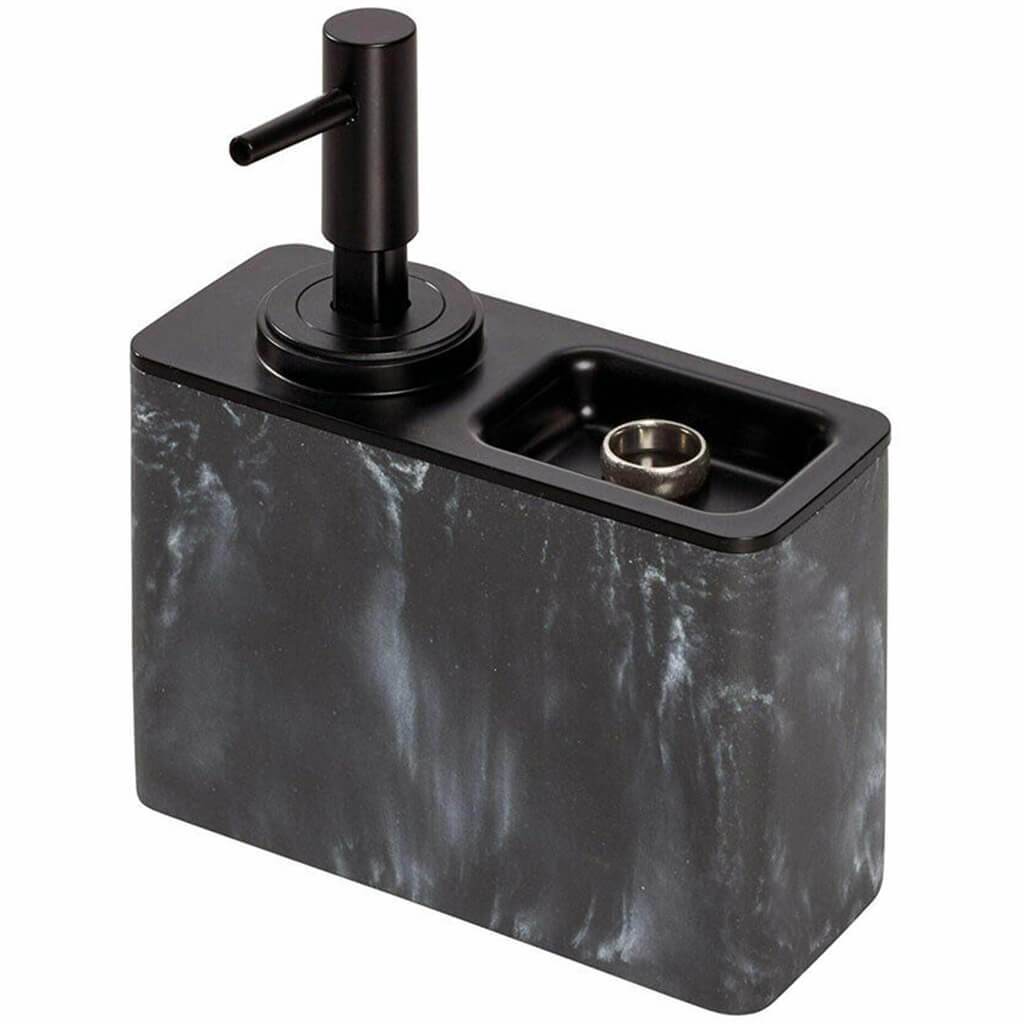 Dakota Soap Pump with Ring Tray Black