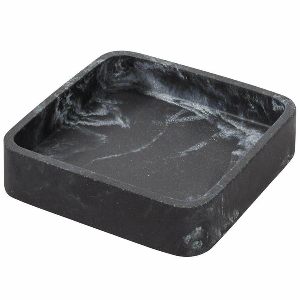 Dakota Small Tray Marble Black