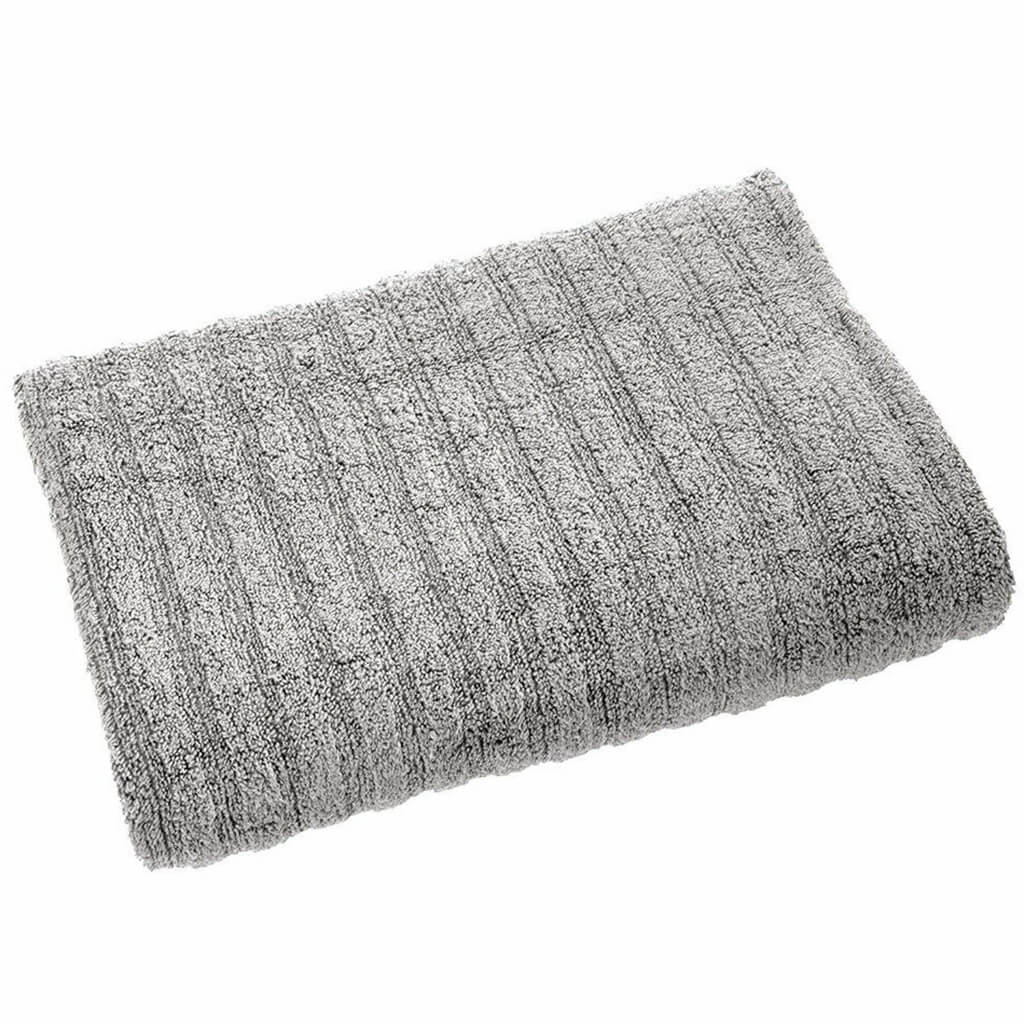 Ribbed Bath Towel Gray