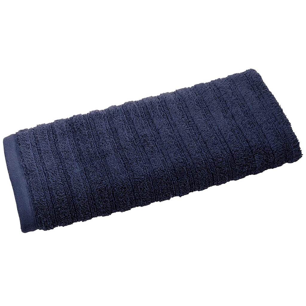 Ribbed Hand Towel Navy