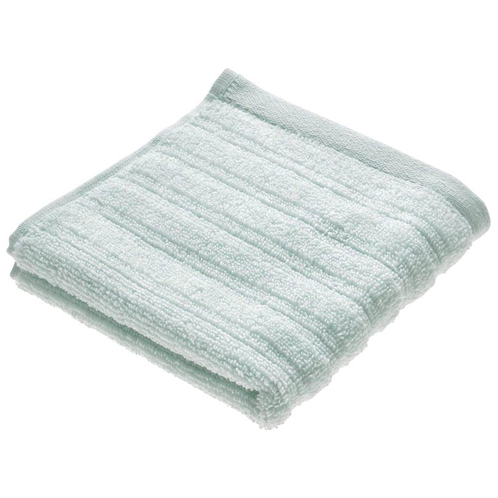Ribbed Washcloth Spa Blue
