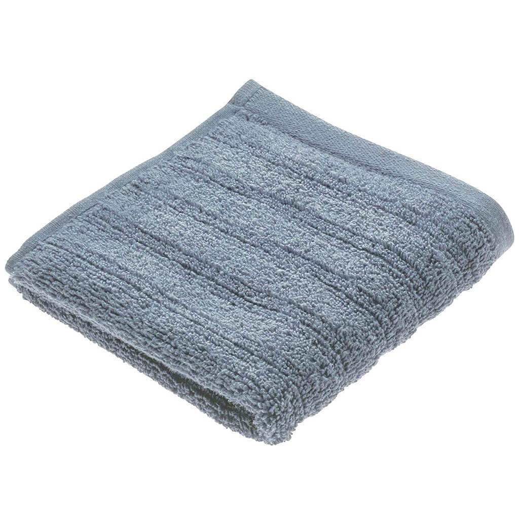 Ribbed Washcloth Dusty Blue