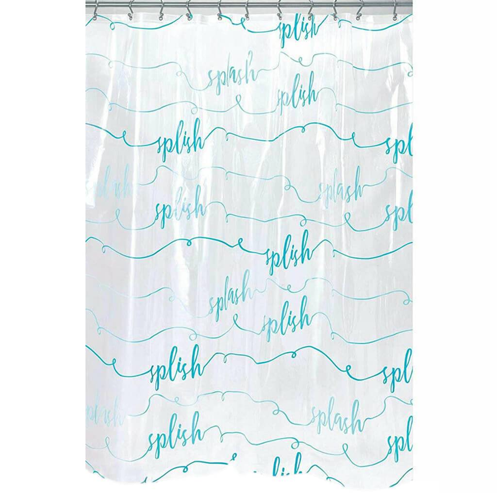 Splish Splash Shower Curtain Blue