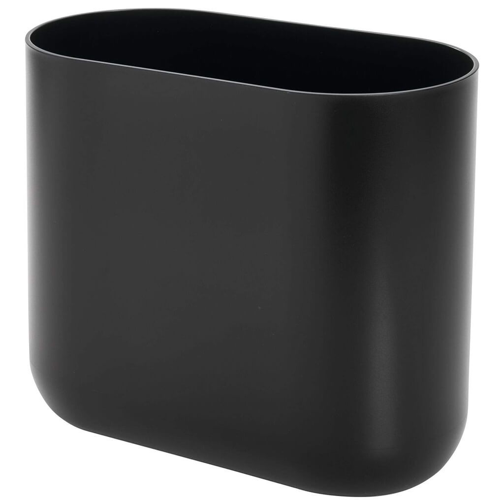 Cade Slim Waste Can Black