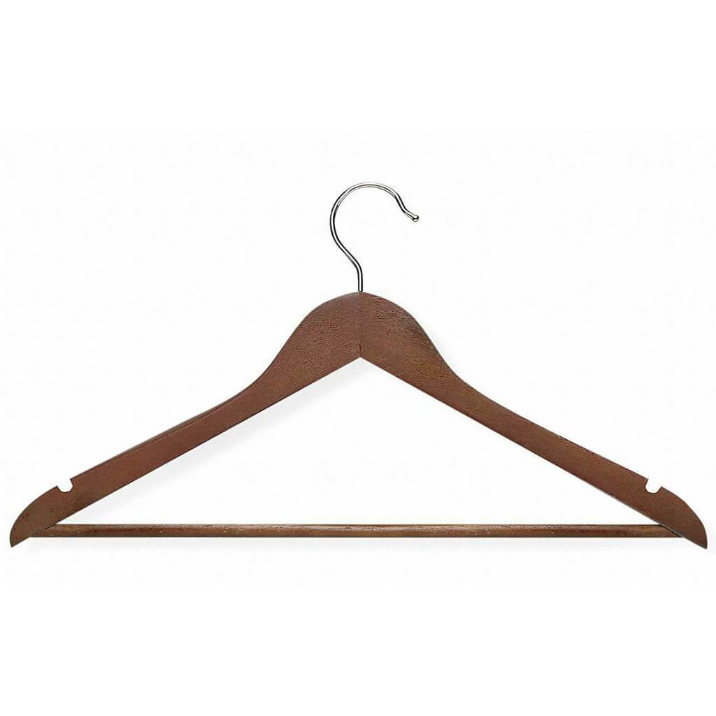 Cherry Wood Suit Hangers Set of 4