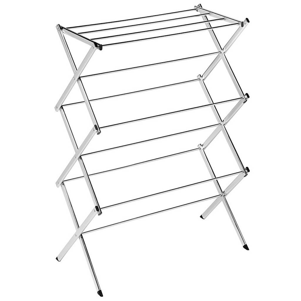 Commercial Chrome Accordion Drying Rack