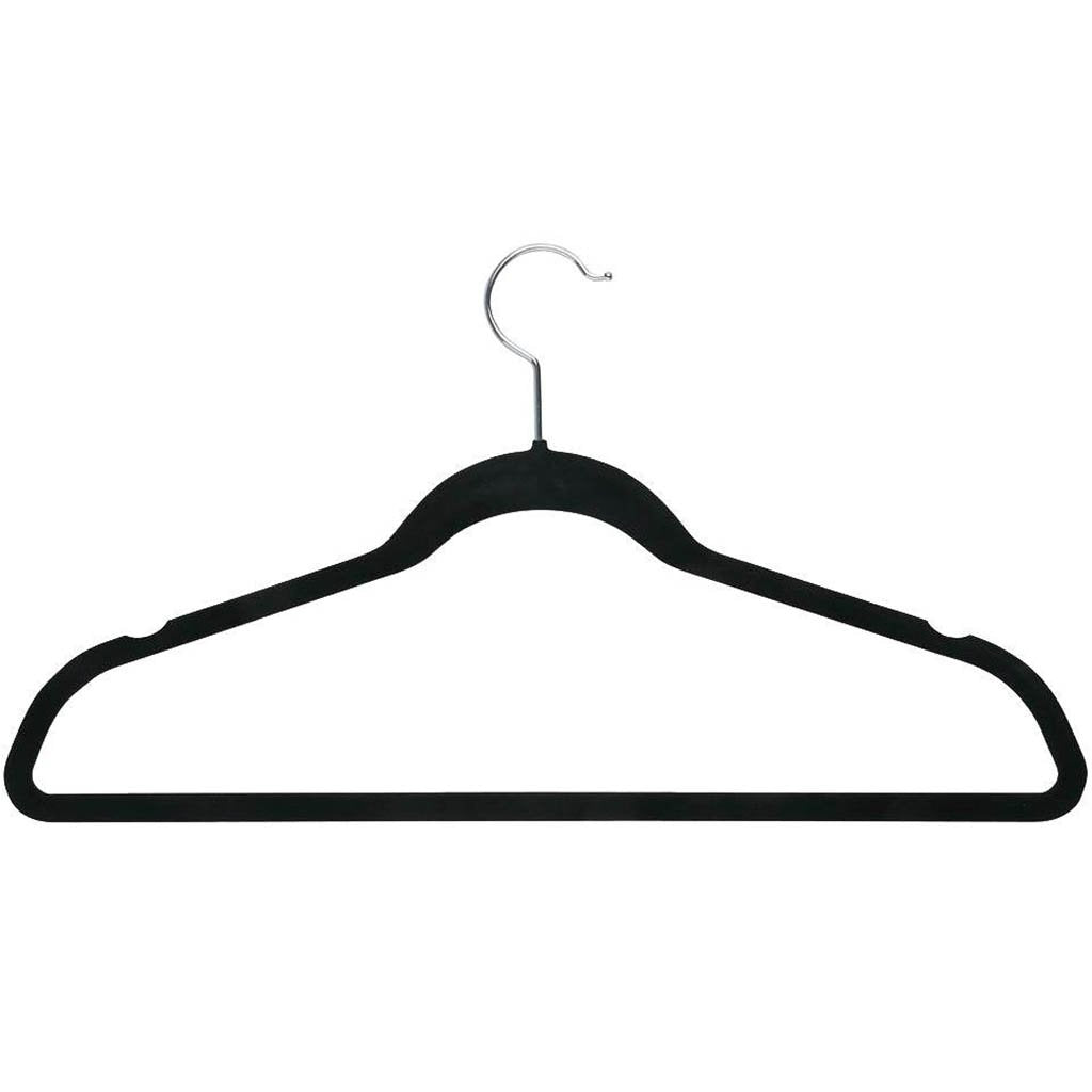 Flocked Suit Hanger 20pk with Hanger with Shoulder notches