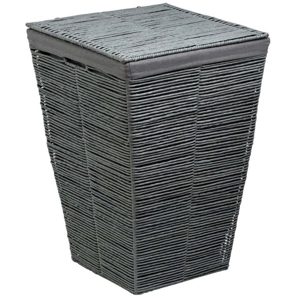 Laundry Hamper with Lid Cool Gray