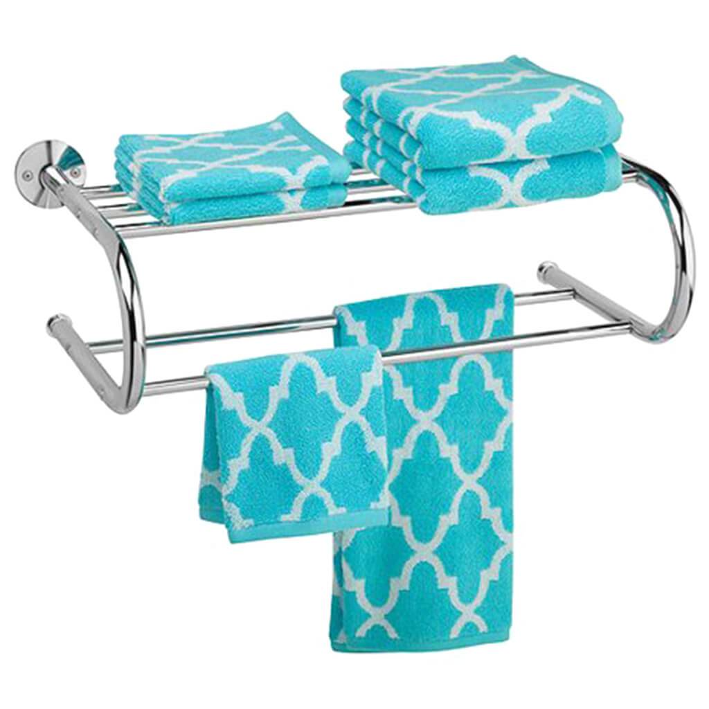 Wall Mount Towel Rack Chrome