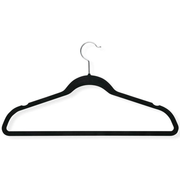 Velvet Touch Suit Hangers Black Pack of 3
