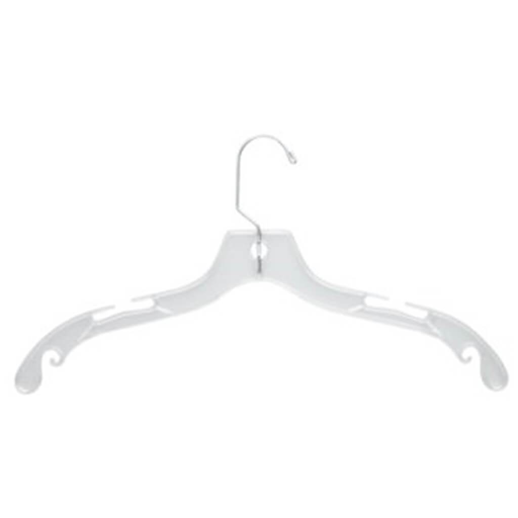 Crystal Cut Plastic Dress Hanger Pack of 8