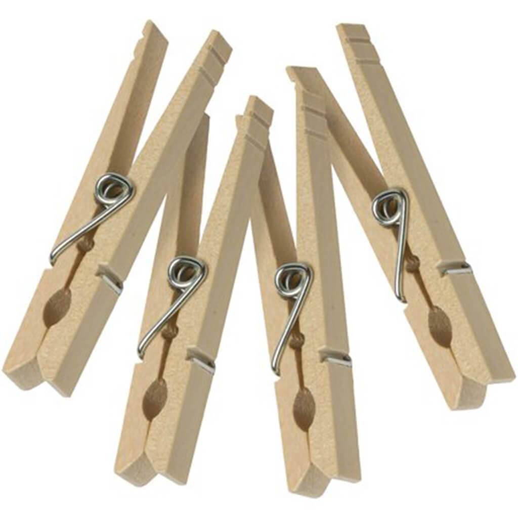 Wood Clothespins 50pcs