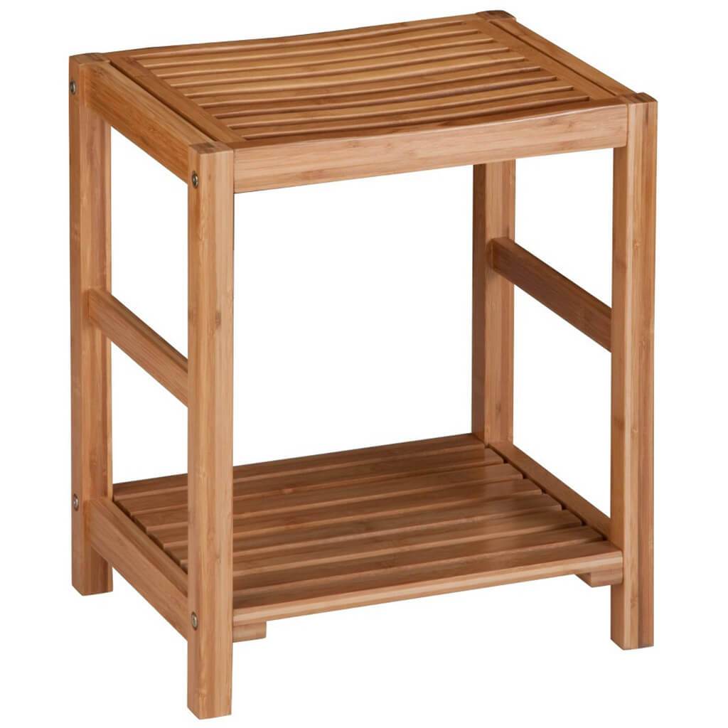 Bamboo Shower Stool Natural